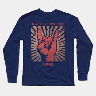 Tune up . Turn Loud Sum41 Long Sleeve T-Shirt